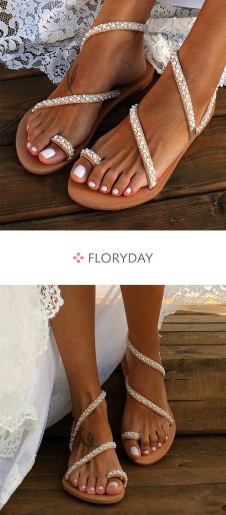sandalias de verano mujer - moda verano - calzado veraniego- sandalias mujer perlas