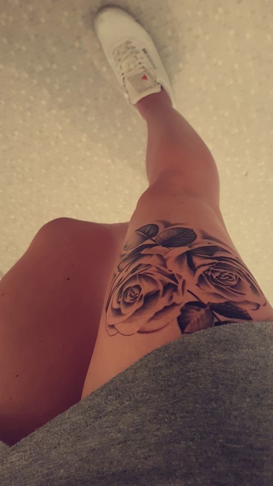 tatuaje para mujeres en la pierna