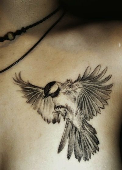 tatuaje pájaro del trueno para mujeres en el hombro