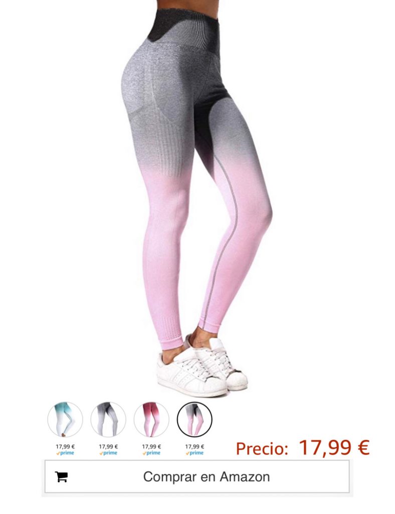 Mallas Leggings Mujer Pantalones Deportivos Yoga Alta Cintura Elásticos y Transpirables