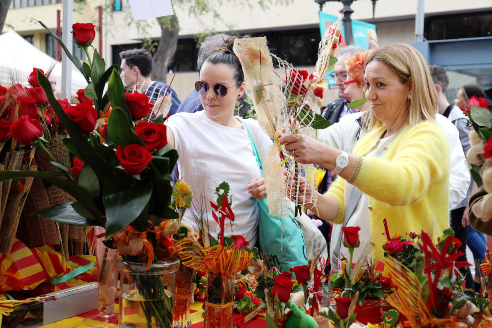 La tradición del día de Sant Jordi