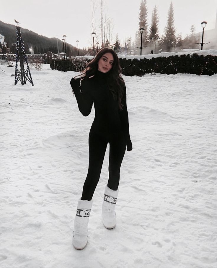 black and white para la nieve - outfit invierno 2020