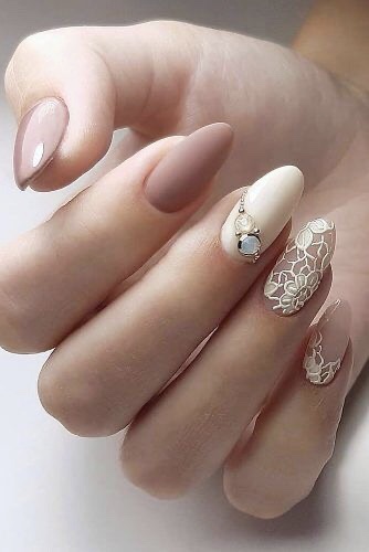 diseños de uñas para novias jóvenes,