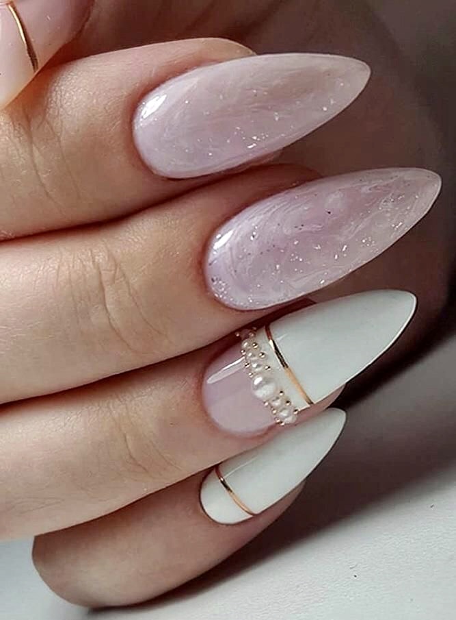 diseños de uñas para novias jóvenes